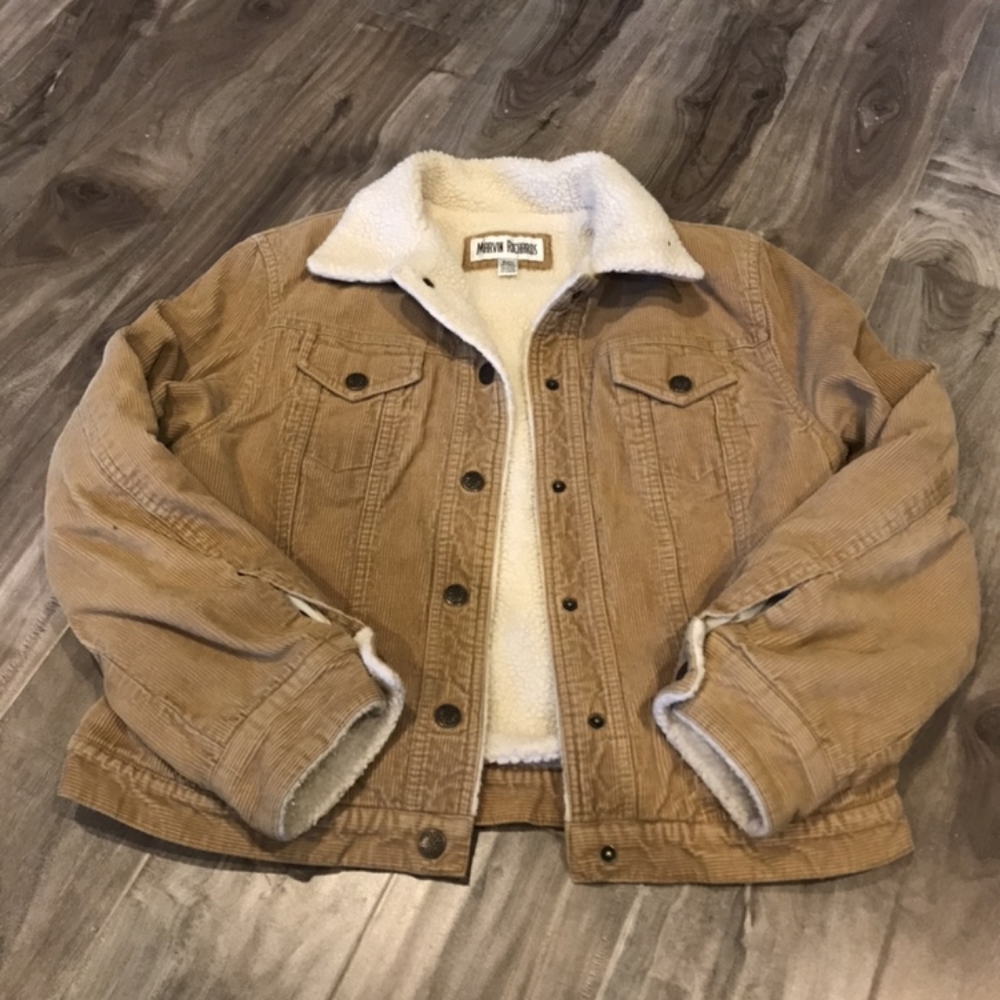 Corduroy Faux Sherpa Trucker Jacket